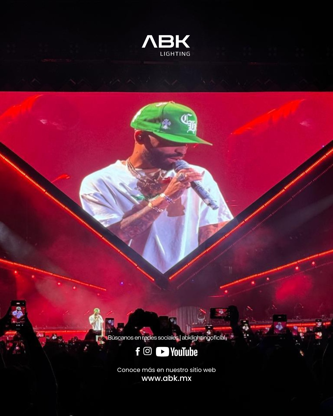 Producción de concierto con pantallas LED